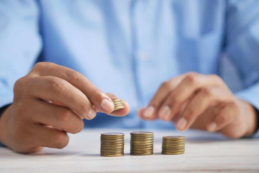 Businessman taking a loan